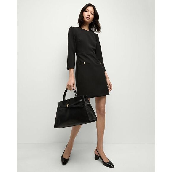 Veronica Beard Classic Black Mini Dress - Picture 4 of 8
